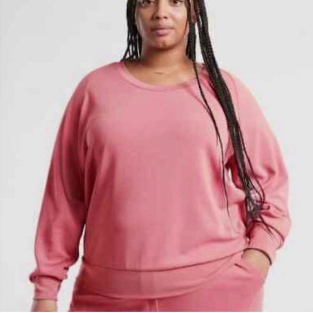 Athleta Seasoft Mauve Pink Sweatshirt 3X